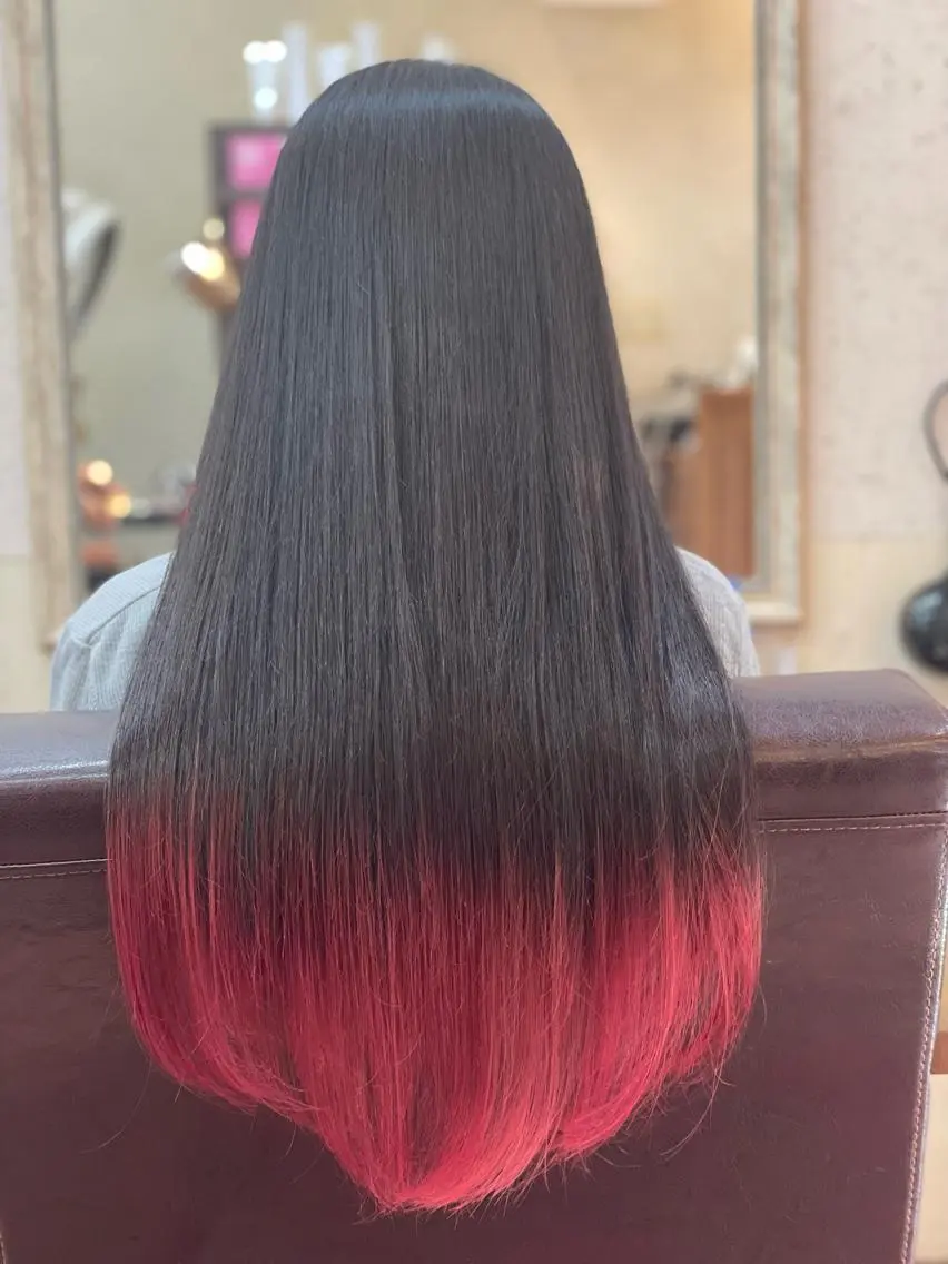 ロング カット ヘアカラー トリートメント ヘッドスパ 木村 瞬のヘアスタイル