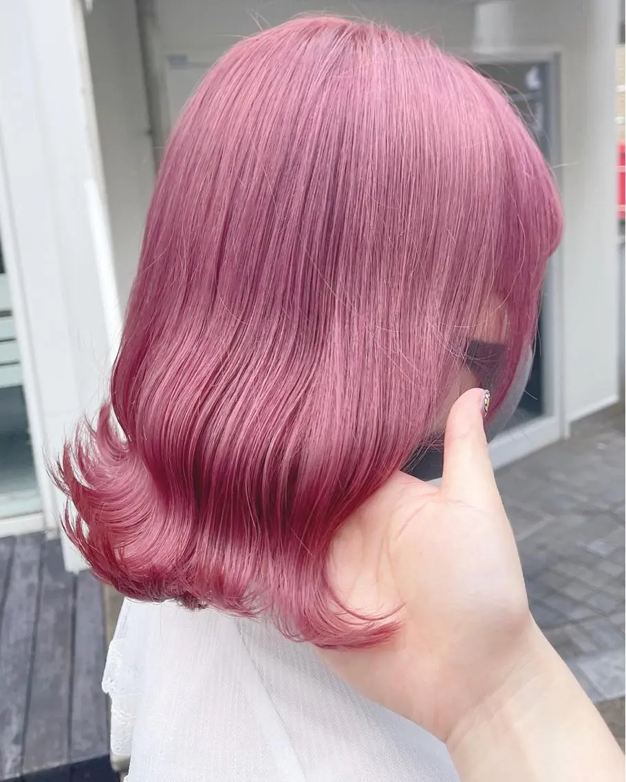 ミディアム カラー パーマ ヘアアレンジ メンズ キッズ ネイル マツエク・マツパ アイブロウ レイヤー/ダブル カラー/YURINAのヘアスタイル