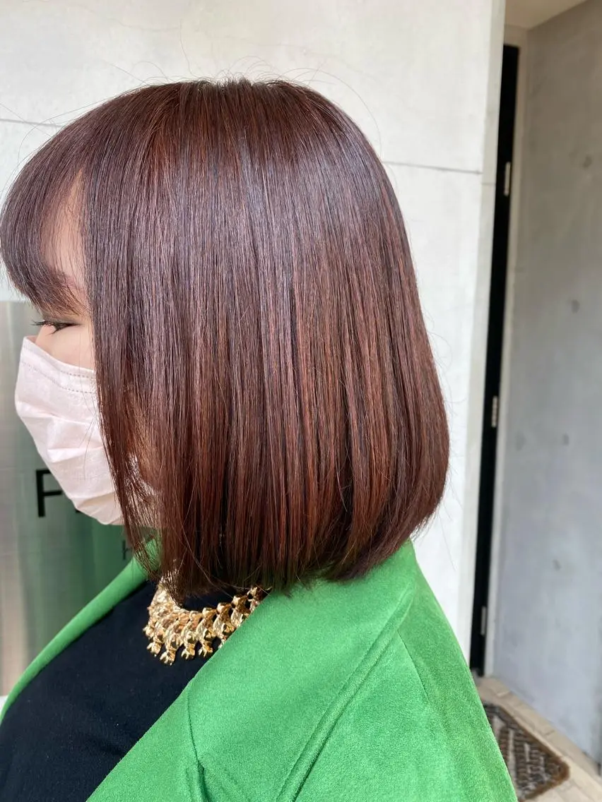 ショート カラー ボブ conne& ririのヘアスタイル
