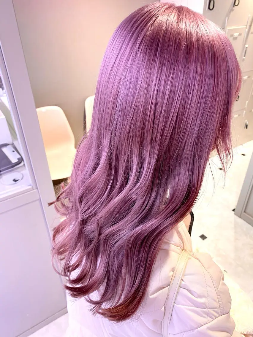 ロング カラー ヘアアレンジ レイヤーダブルカラー KYONのヘアスタイル