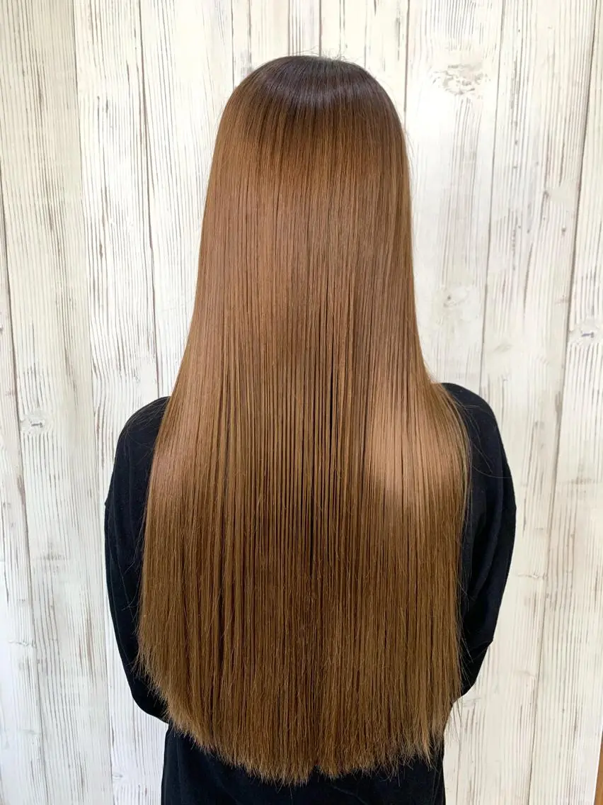 ロング カラー ヘアカラー トリートメント Nagisa🥥🧡 南森町駅 徒歩30秒のヘアスタイル