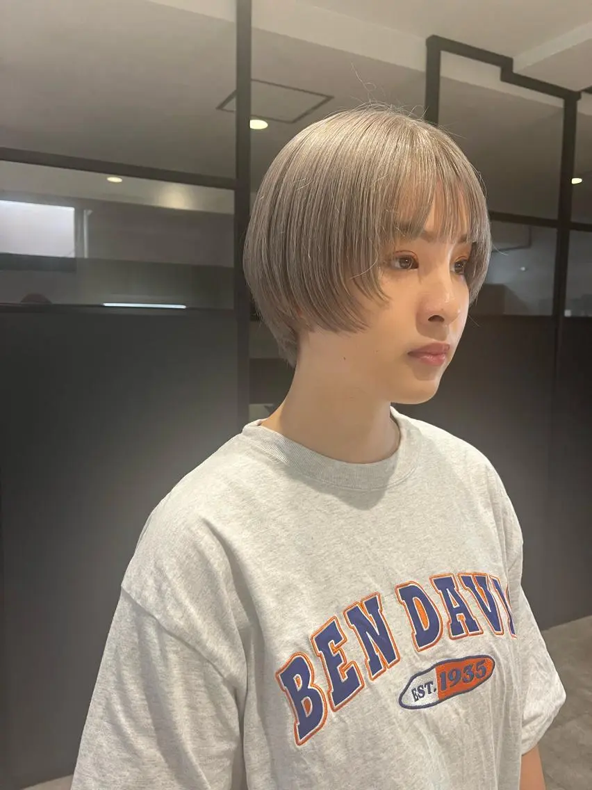 ショート カラー ヘアカラー トリートメント MIES amane(アマネ)のヘアスタイル