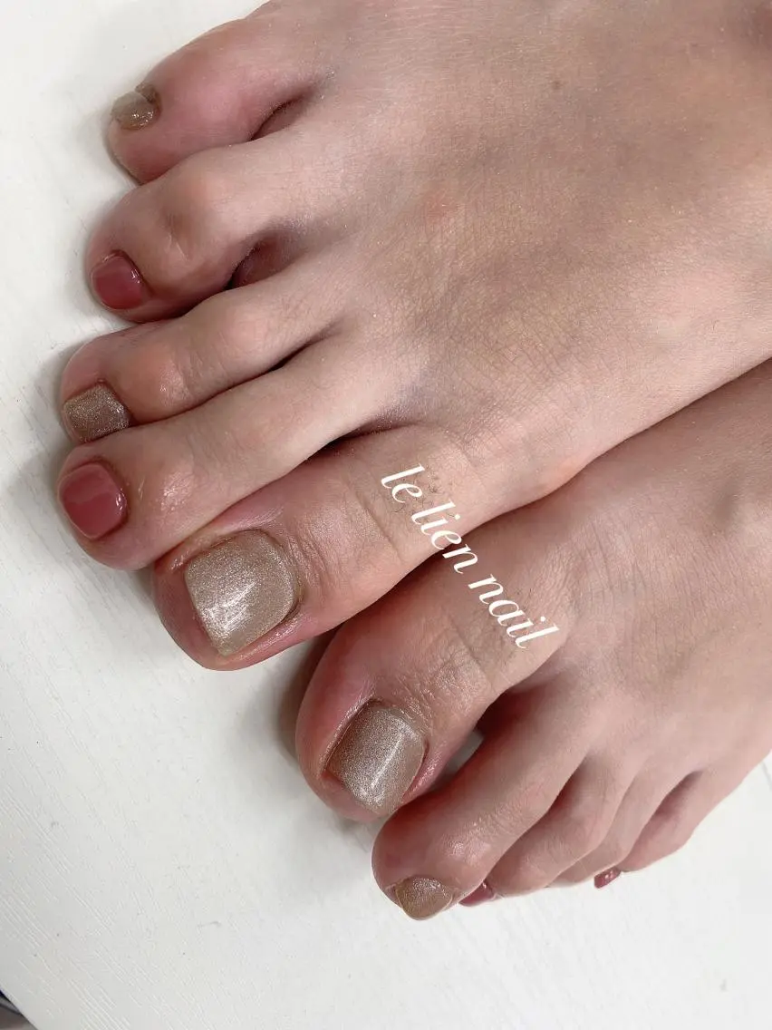 ネイル フットネイル マグネットネイル le lien nailのネイルデザイン