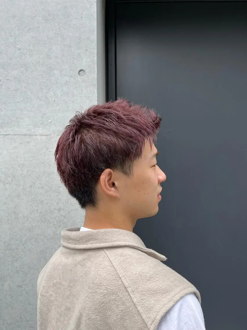 ショート カラー メンズ 笈沼 大輝のヘアスタイル