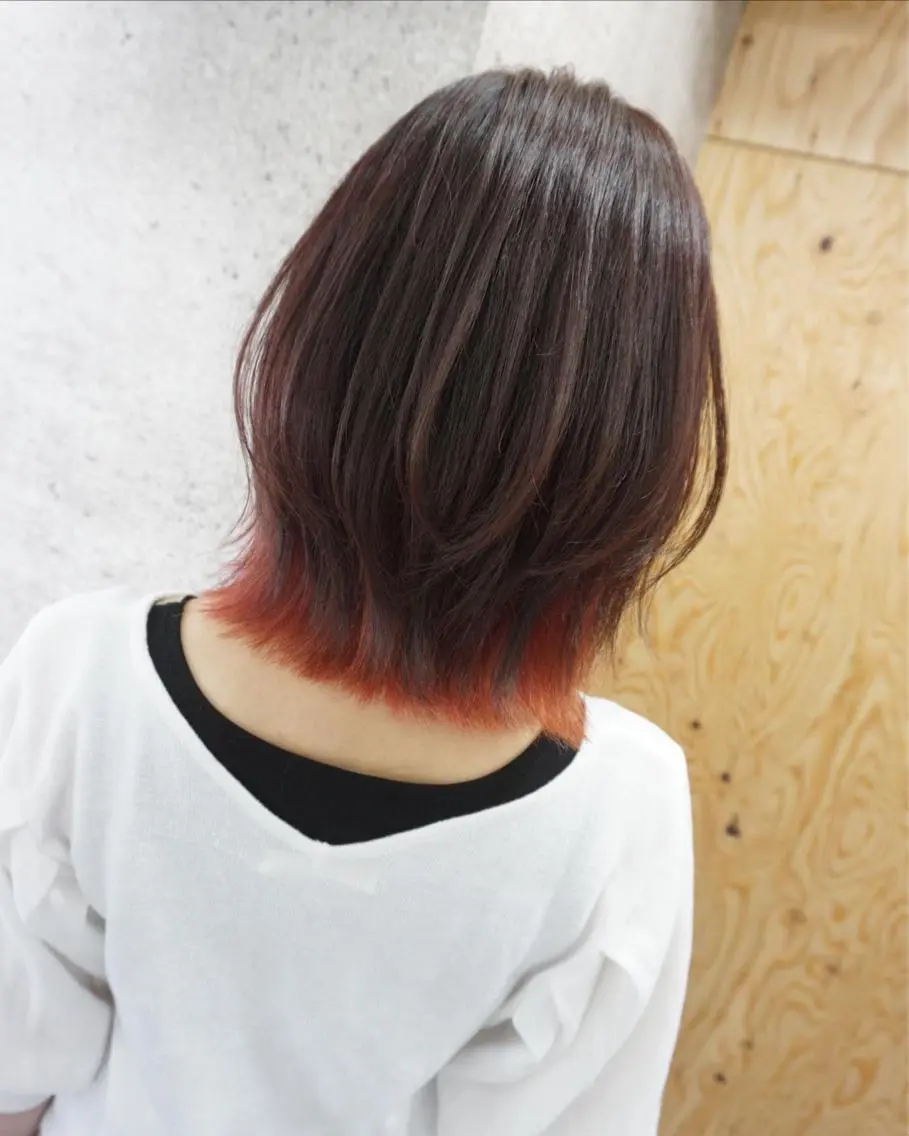 ショート ボブ ウルフカット ウルフボブ hair teria ryu 大塚のヘアスタイル