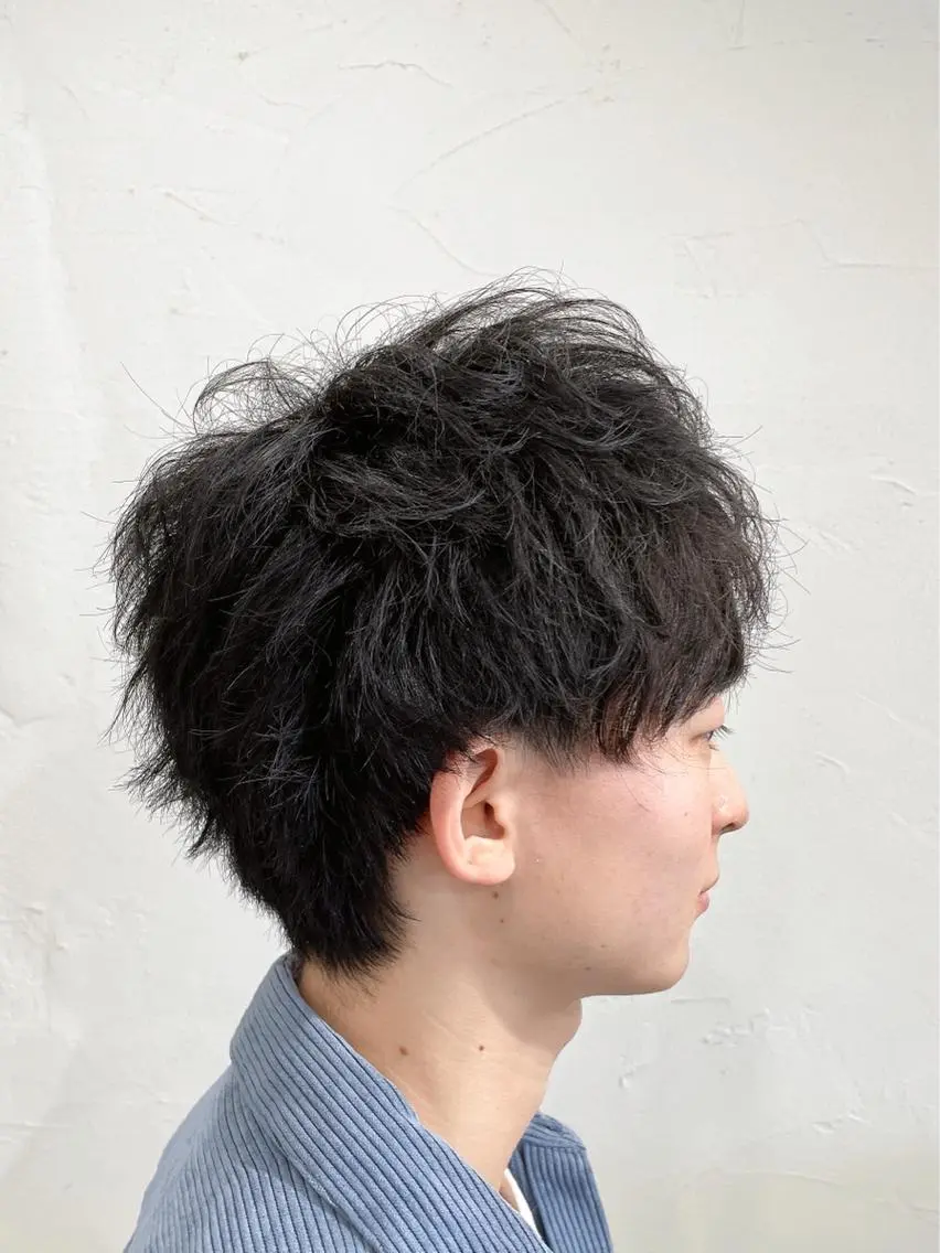 ショート メンズ マッシュ ショートヘア かんばら りょーいのヘアスタイル