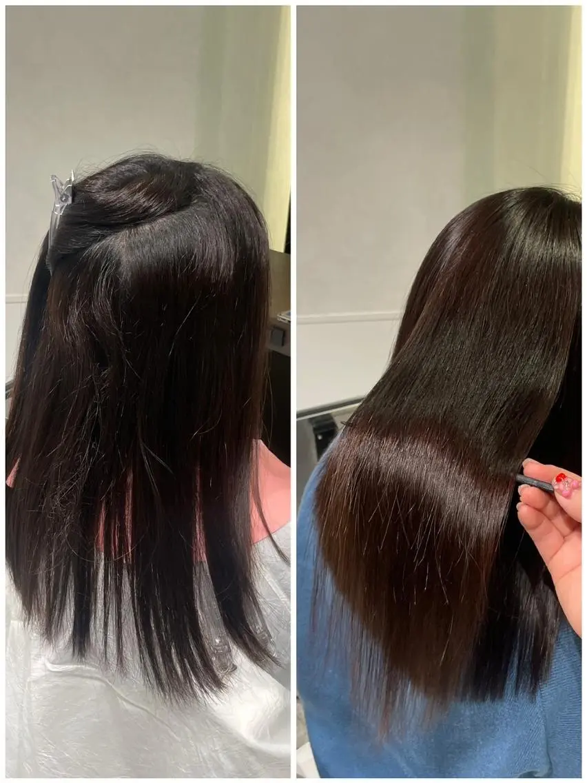 ロング 縮毛矯正 縮毛矯正特化🩰 竹口はるかのヘアスタイル