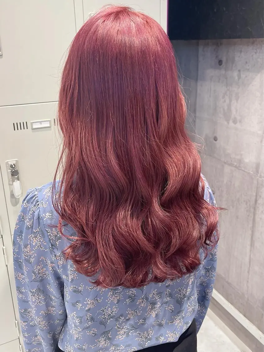 ロング カラー パーマ ヘアアレンジ メンズ キッズ ネイル マツエク・マツパ アイブロウ レイヤー/ダブル カラー/YURINAのヘアスタイル