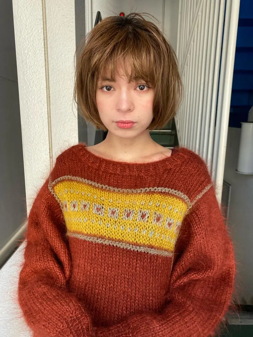 ショート カラー 無料カットモデル募集 🌱ひょうがのヘアスタイル