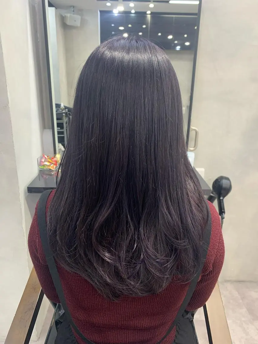 ロング カラー ヘアアレンジ 個室で似合わせ好印象 🧡外山弥千代のヘアスタイル