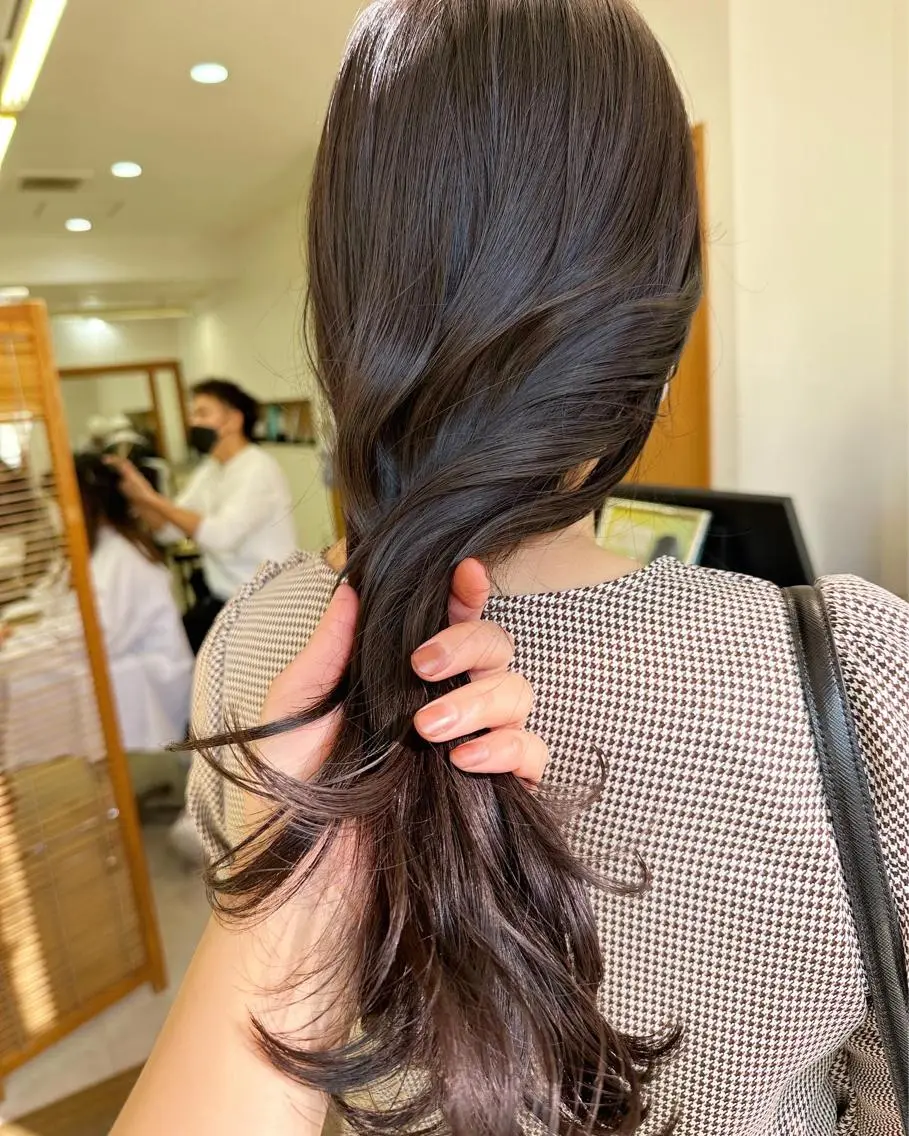 ミディアム カラー ブラウンカラー ブリーチカラー🫧 森　凪沙のヘアスタイル