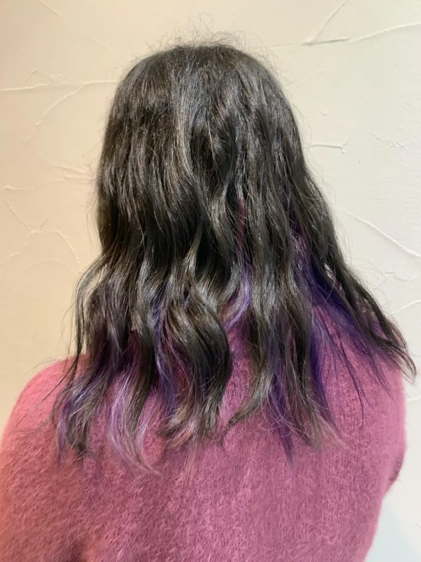 セミロング カラー ヘアアレンジ ミドウチ アヤカのヘアスタイル