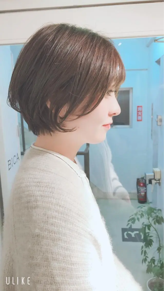 ショート カラー ショートボブ ベージュカラー グレージュ ハイライトカラー ボブ 田町駅徒歩5分 🌼fumiのヘアスタイル