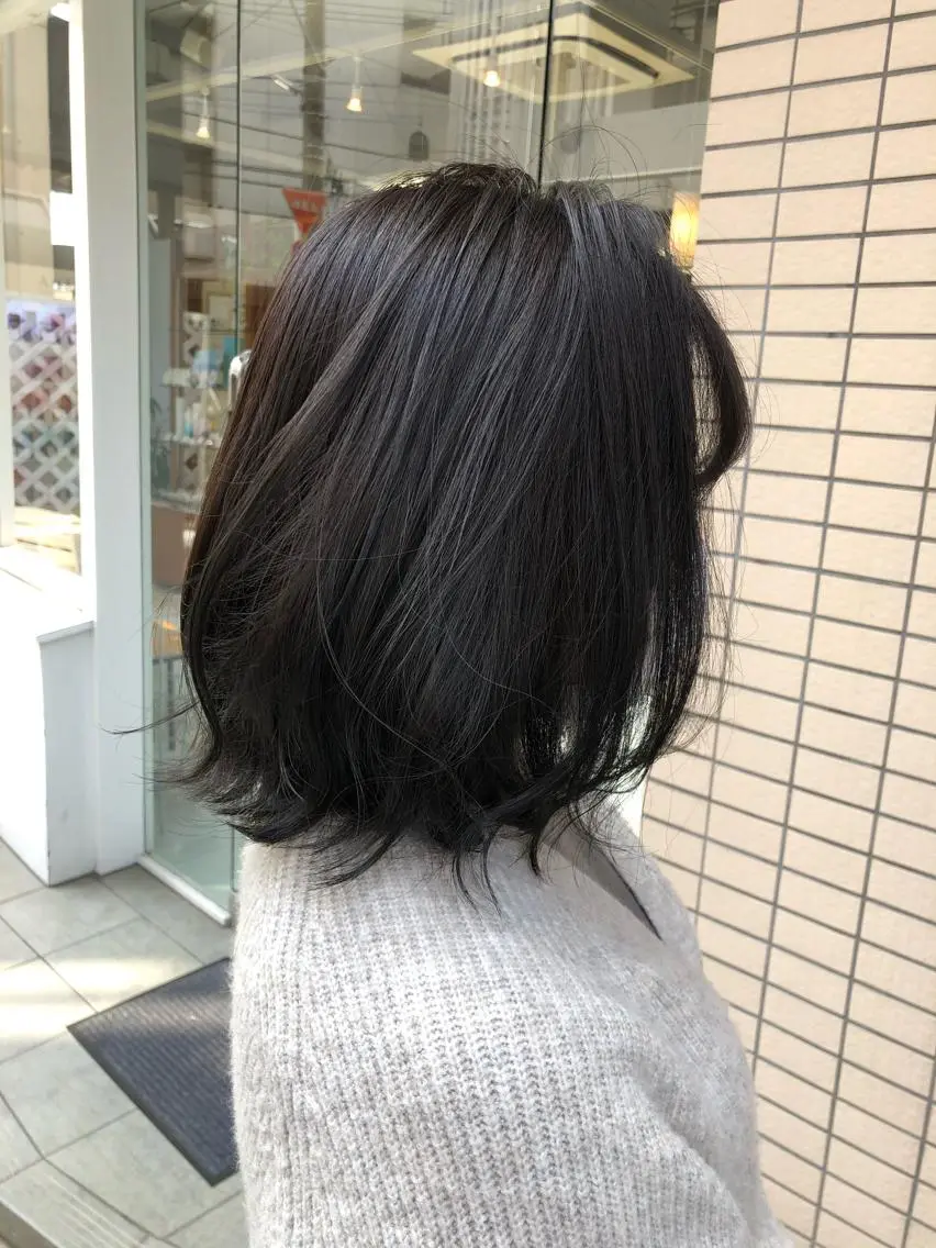 ミディアム ヘアカラー 阿部 美咲のヘアスタイル