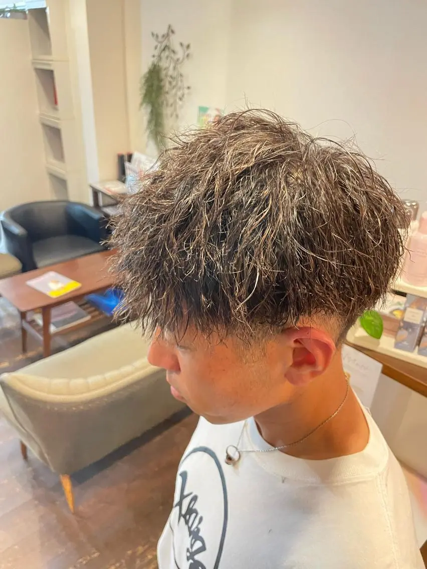 パーマ メンズ 伊丹Pilina 山田のヘアスタイル