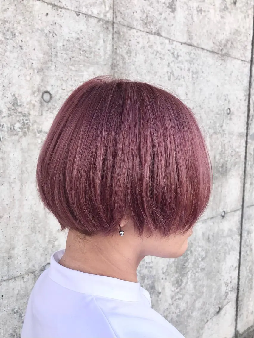 ショート カラー 最高級エクステ /羽エクステ白石宇由のヘアスタイル
