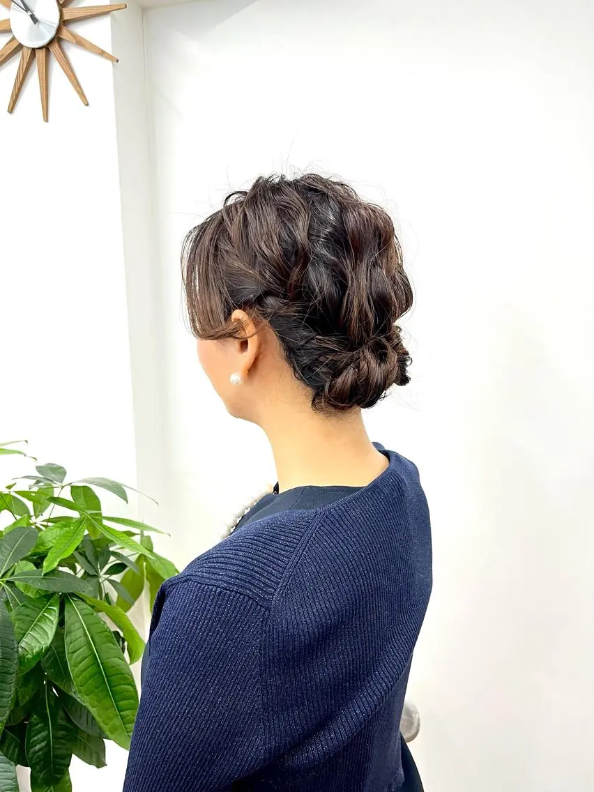 ミディアム カラー ヘアアレンジ 結婚式・ブライダル ブリーチ デザインカラー ハイライトカラー インナーカラー HIROKO / 透明感暖色カラー🎀のヘアスタイル