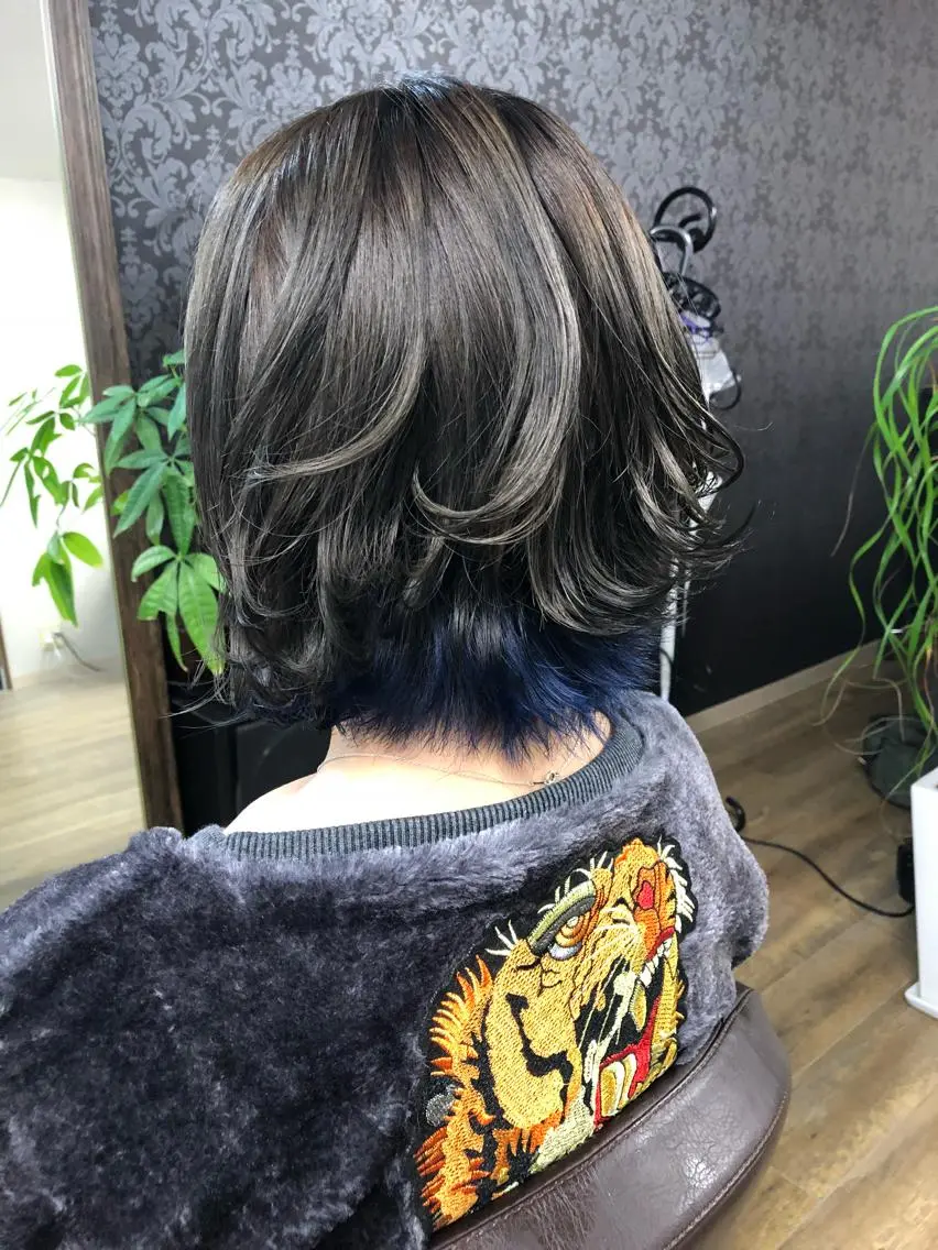ミディアム カラー ヘアカラー 池田 景子のヘアスタイル