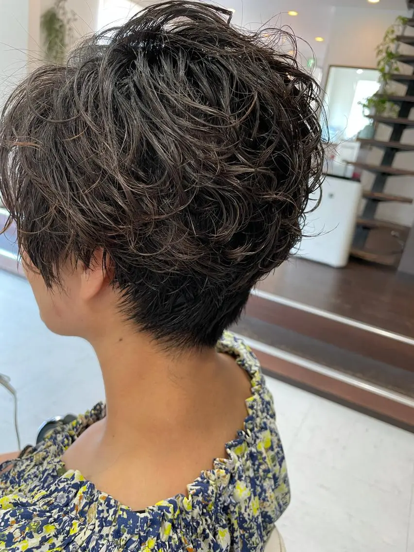 ショート パーマ 伊丹Pilina 山田のヘアスタイル