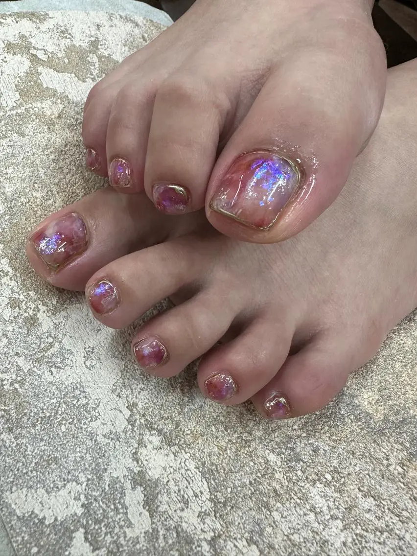 ネイル フットネイル nailsalon ∞ ﾐｶﾅﾙ ∞のネイルデザイン