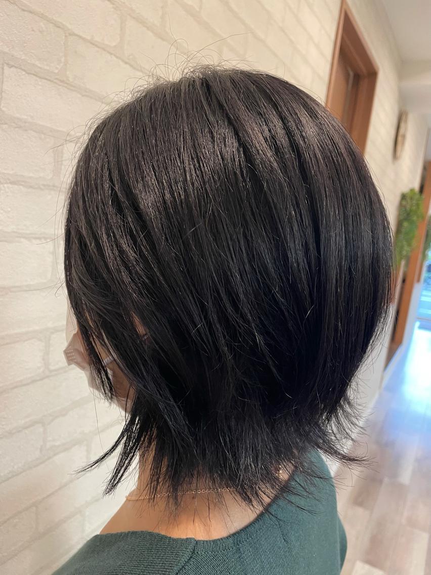 ミディアム カラー アッシュ 🐤 ゆい🐓のヘアスタイル