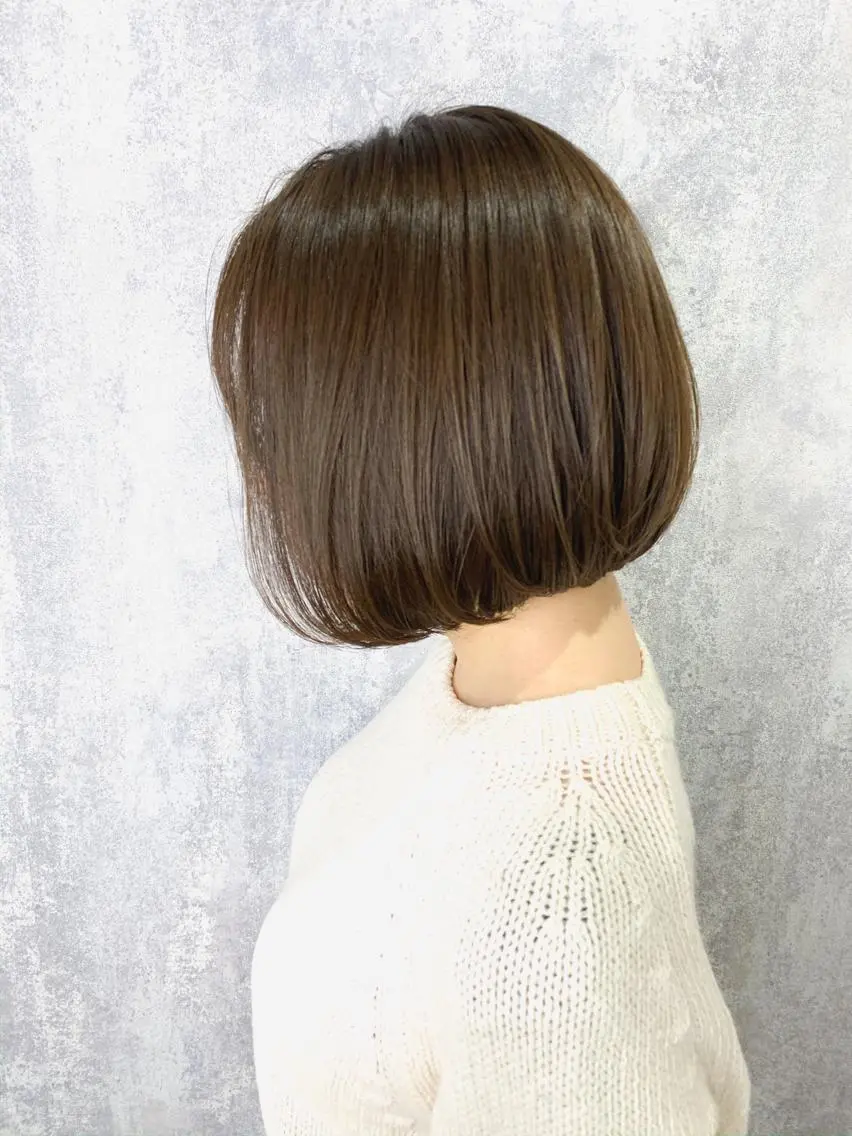 ショート カラー パーマ ヘアアレンジ メンズ ベージュカラー ボブ カット 縮毛矯正 トリートメント Zina福岡天神🪞 髪質改善🪞レイヤーのヘアスタイル