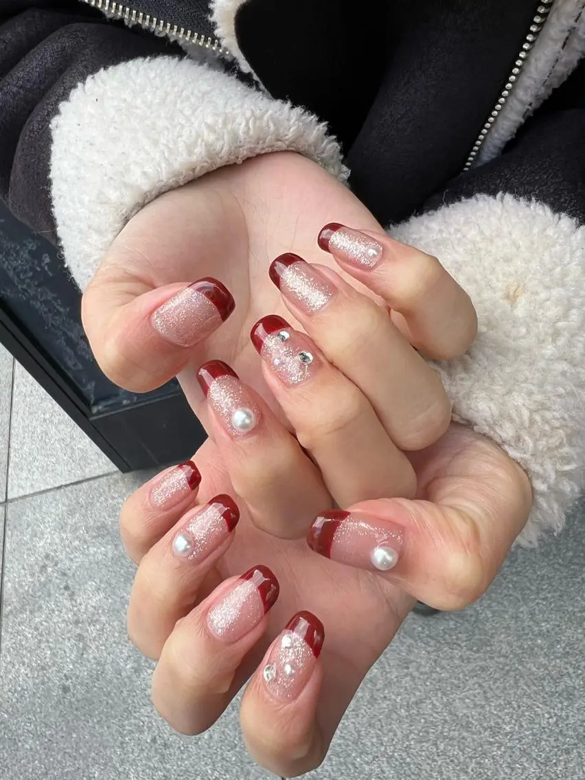 ネイル ハンドネイル なぽ ❤︎長さだし / 韓国nailのネイルデザイン