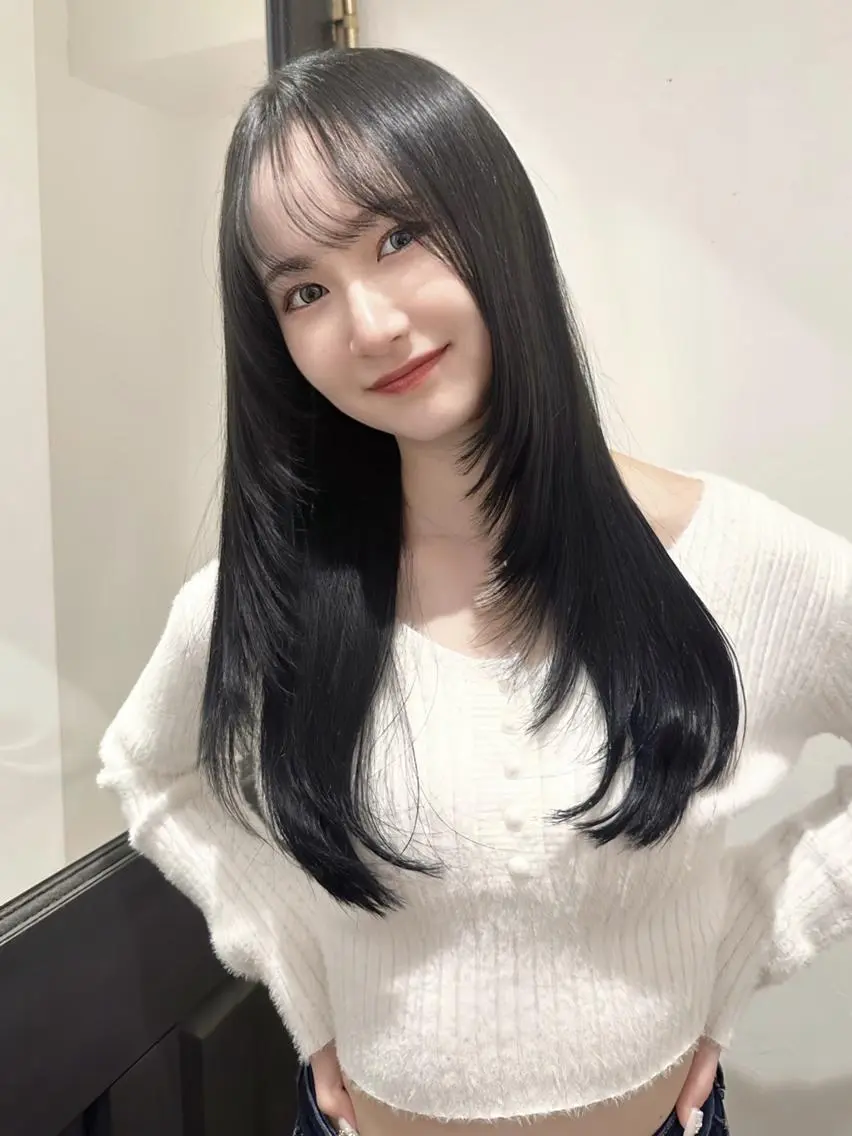 ロング カラー カット ヘアカラー トリートメント レイヤー／Wカラー ／マッキーのヘアスタイル