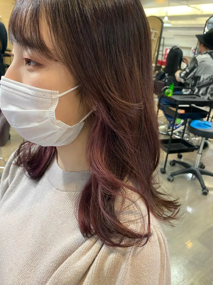 セミロング ヘアカラー ELEN 新百合ヶ丘のヘアスタイル