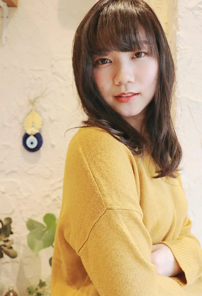 ミディアム カラー パーマ アディクシーカラー イルミナカラー ヘアカラー トリートメント ヘッドスパ 徳永 博志のヘアスタイル