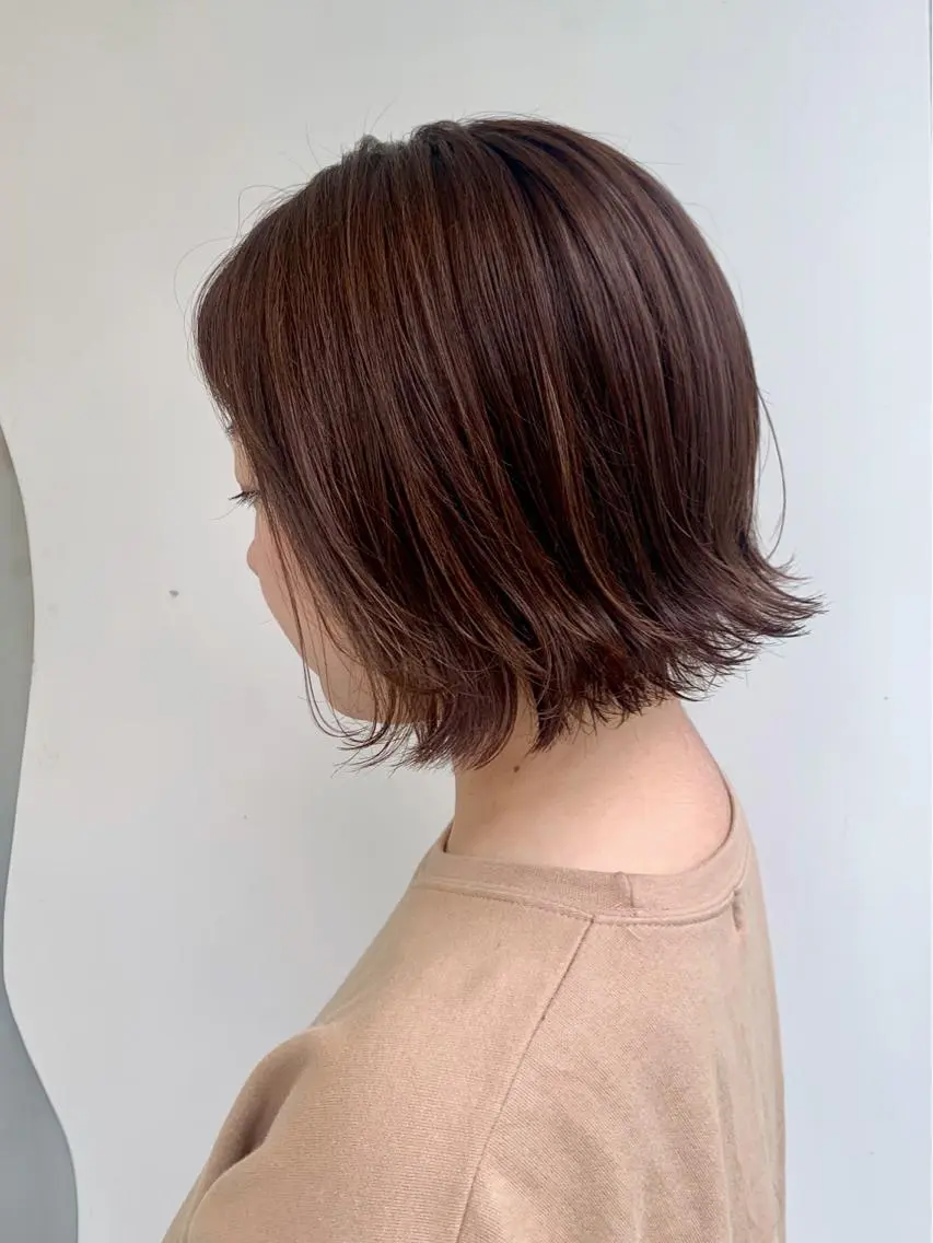 ショート 切りっぱなしボブ ボブ 外ハネヘア カット ヘッドスパ 【ボブ/個室サロン】 癒し空間mimuraのヘアスタイル