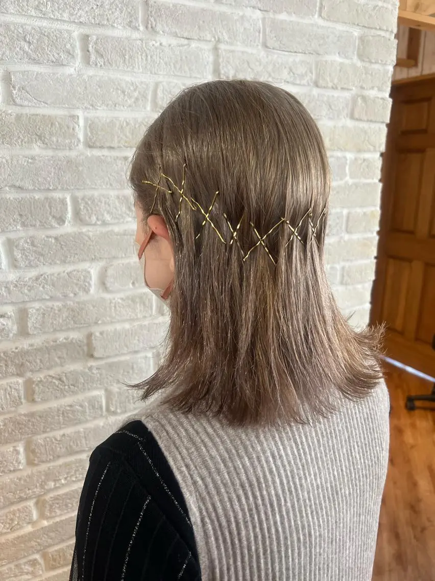 ミディアム カラー ヘアアレンジ ダブルカラー Topstylist YUKIのヘアスタイル
