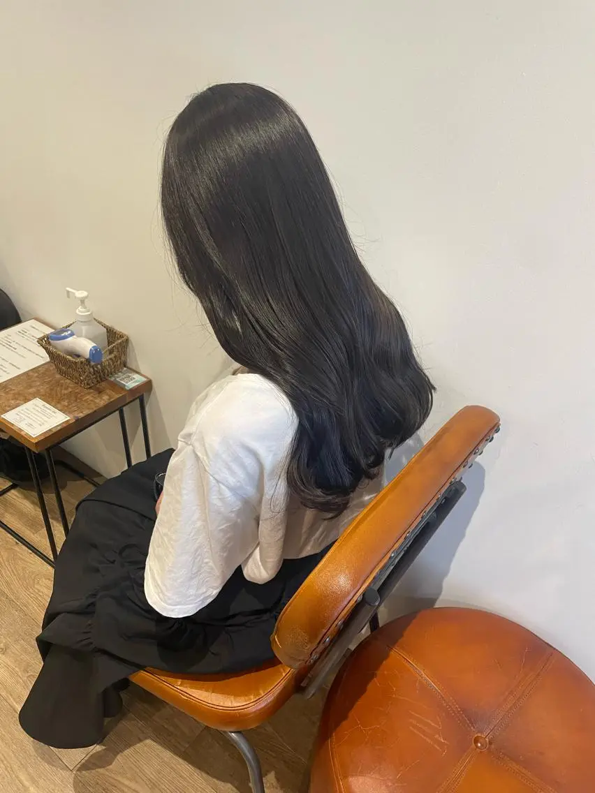 ロング カラー ヘアカラー トリートメント coco♡ 韓国hairのヘアスタイル