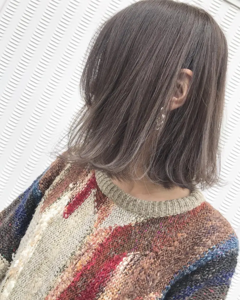 ショート ボブ ハイライト Musiiik hairのヘアスタイル