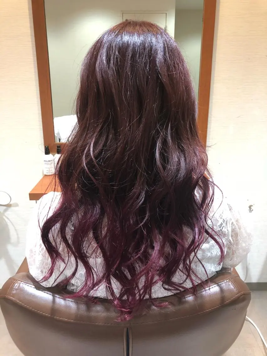 ロング カラー グラデーションカラー 萩原 凌✄﻿のヘアスタイル