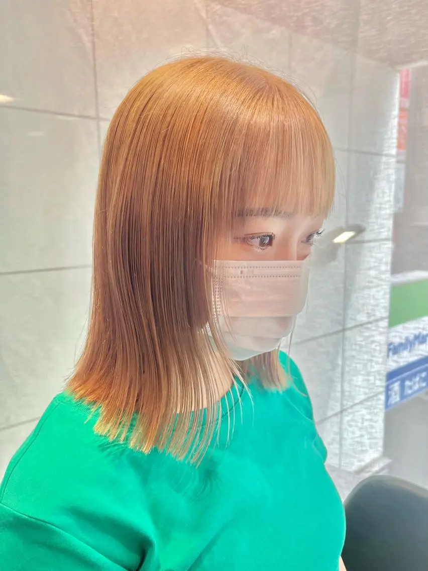 ミディアム カラー 💖デザインカラー/ タダ ハナカ💖のヘアスタイル