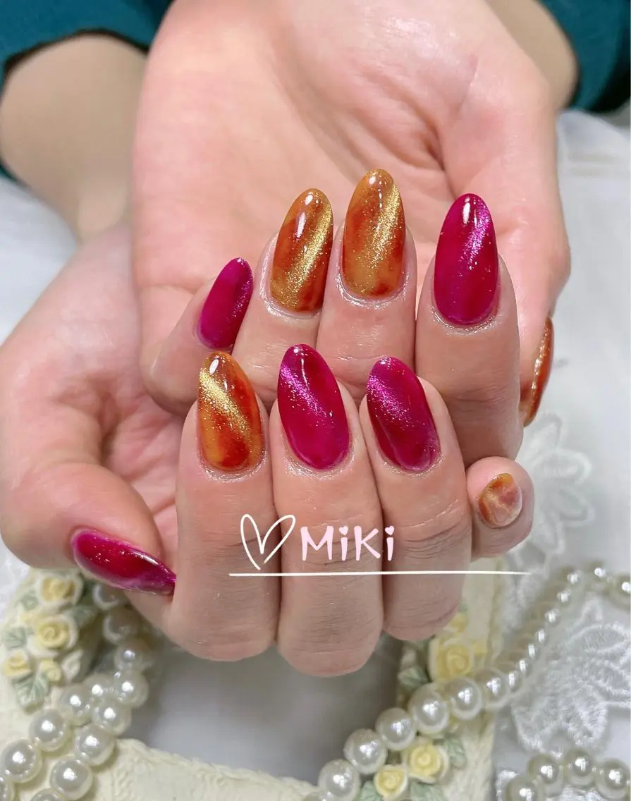 ネイル ハンドネイル ハンドケア 🦋 MiKi 🦋 ネイルサロンのネイルデザイン