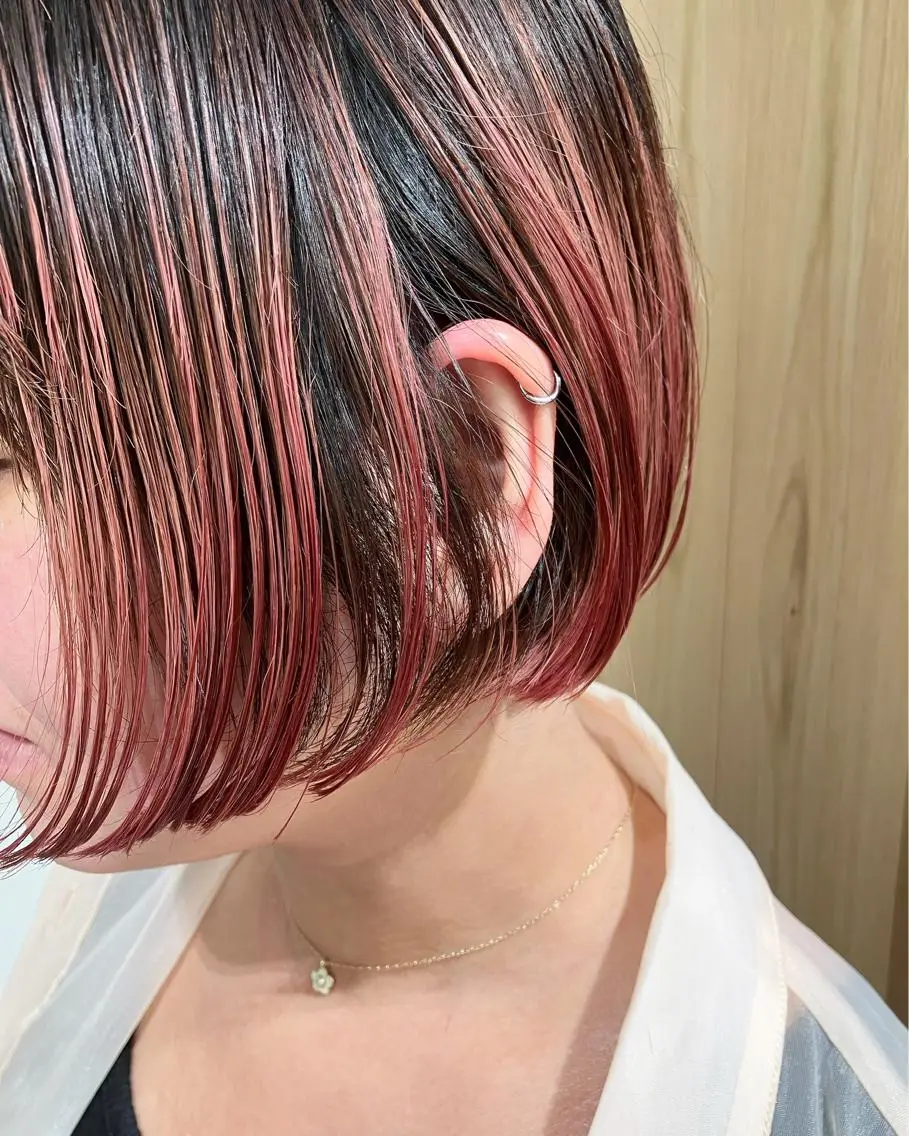 ショート カラー fumika推しカラ ー/デザインカラーのヘアスタイル