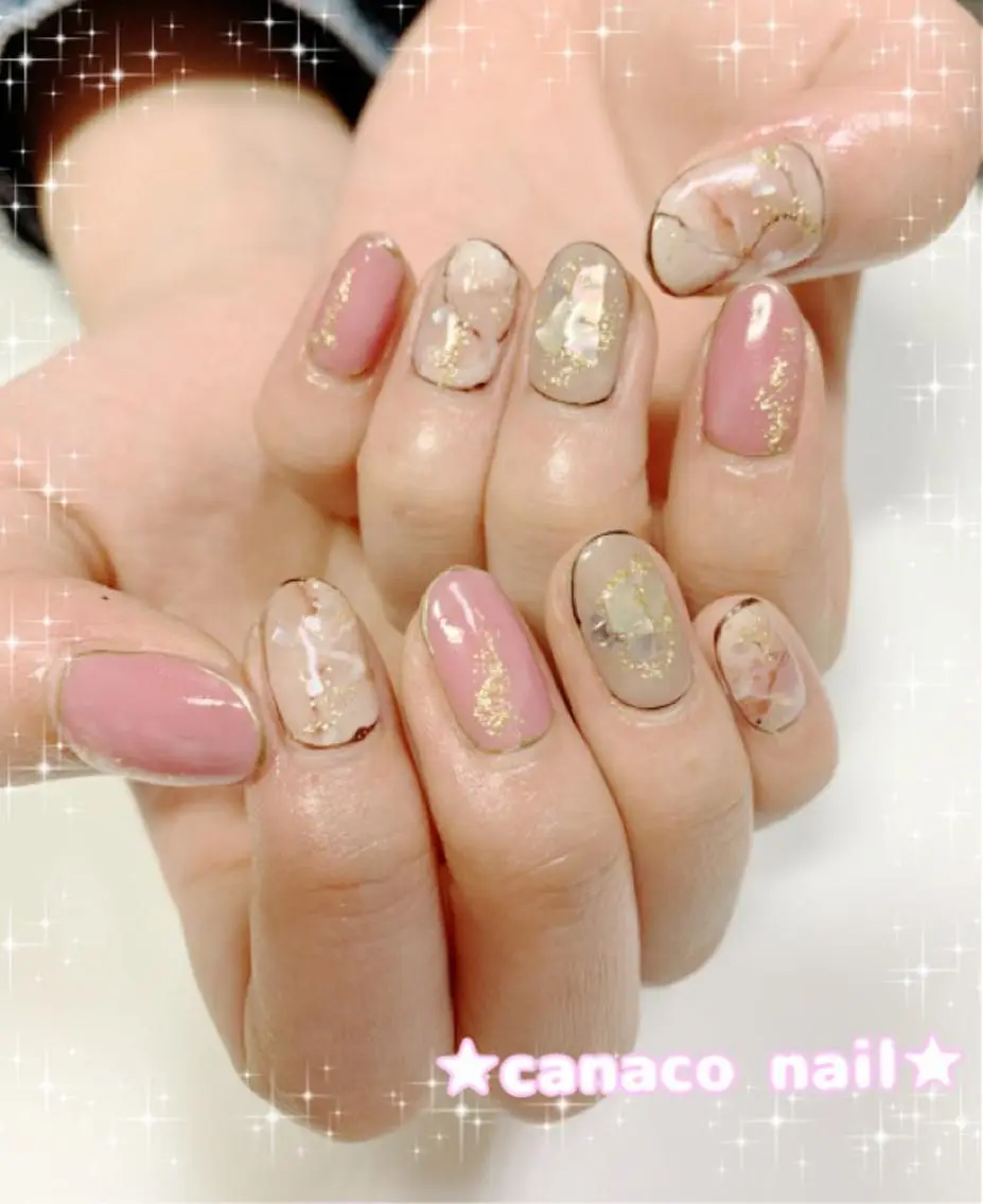ネイル アートネイル ジェルネイル パラジェル ストーンネイル ハンドネイル ハンドケア ベテランネイル cnc  nailのネイルデザイン