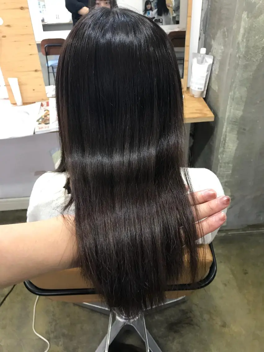 セミロング カラー 髪質改善 カット ヘアカラー トリートメント 💎髪質改善💎 デザイナーshinのヘアスタイル