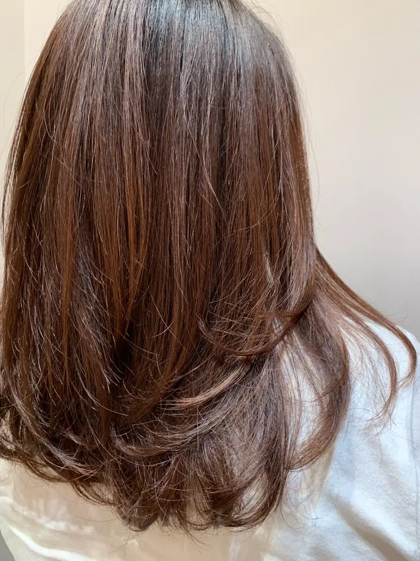 セミロング トリートメント 韓国スタイル🇰🇷 annaのヘアスタイル