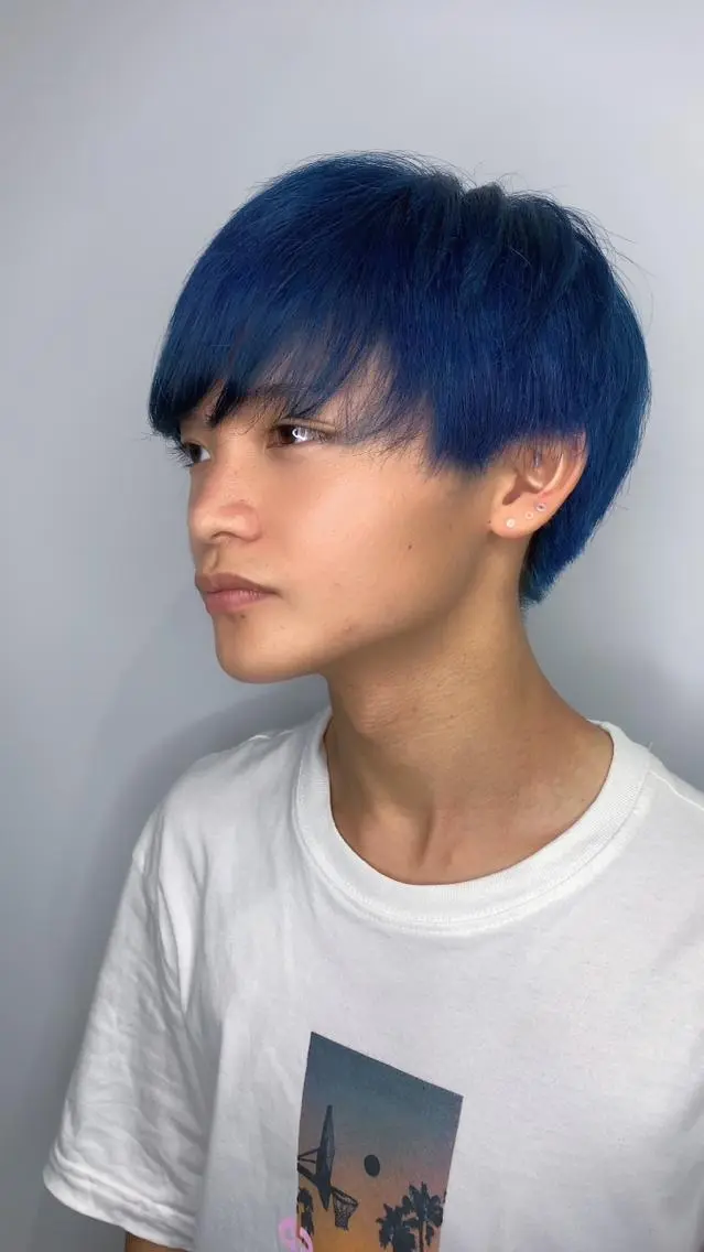 ショート ヘアアレンジ メンズ ヘアカラー トリートメント 近藤千翔🩵 髪質改善Periodのエステ・リラクイメージ