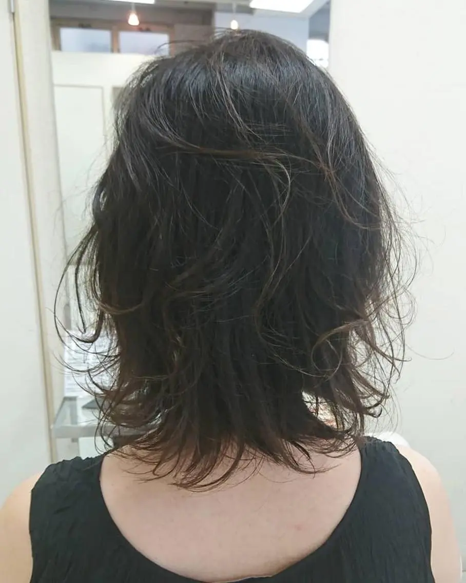 パーマ ミディアム ミディアムパーマ nagane sayakaのヘアスタイル