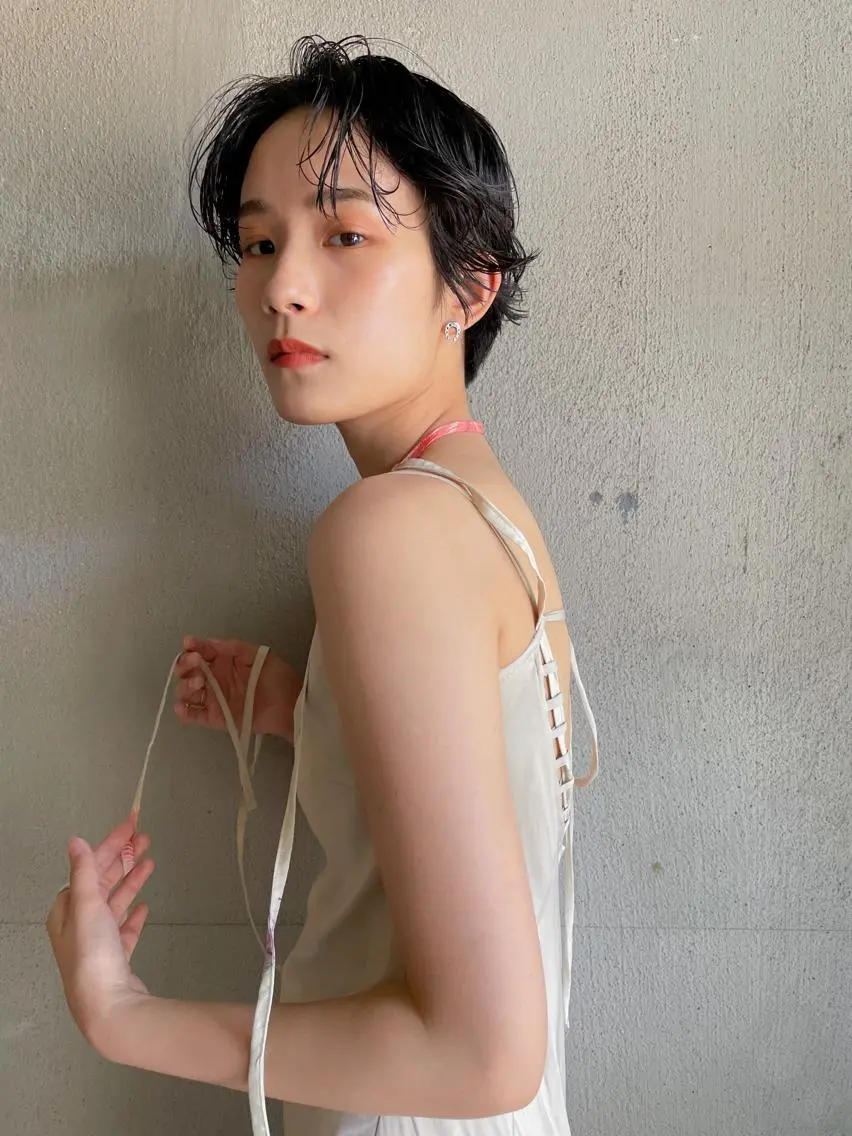 ショート パーマ カット ヘッドスパ パーマ/レイヤー 岩山丈一郎のヘアスタイル