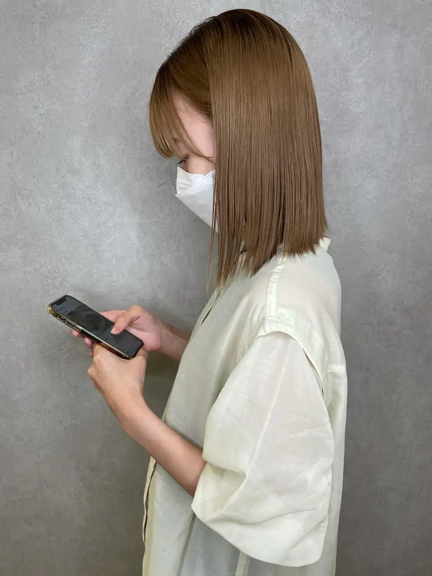 ミディアム カラー coco♡ 韓国hairのヘアスタイル