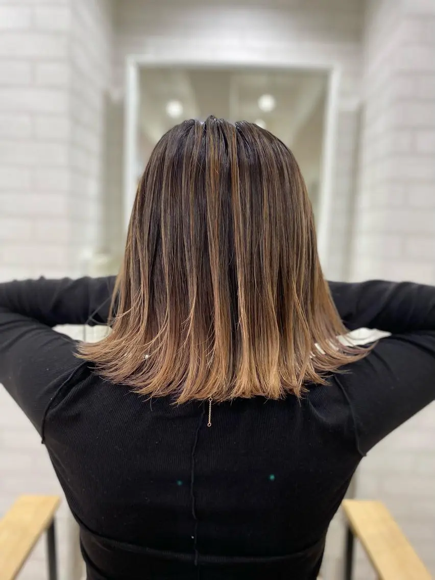 ミディアム カラー ヘアアレンジ 久米 治仁のヘアスタイル