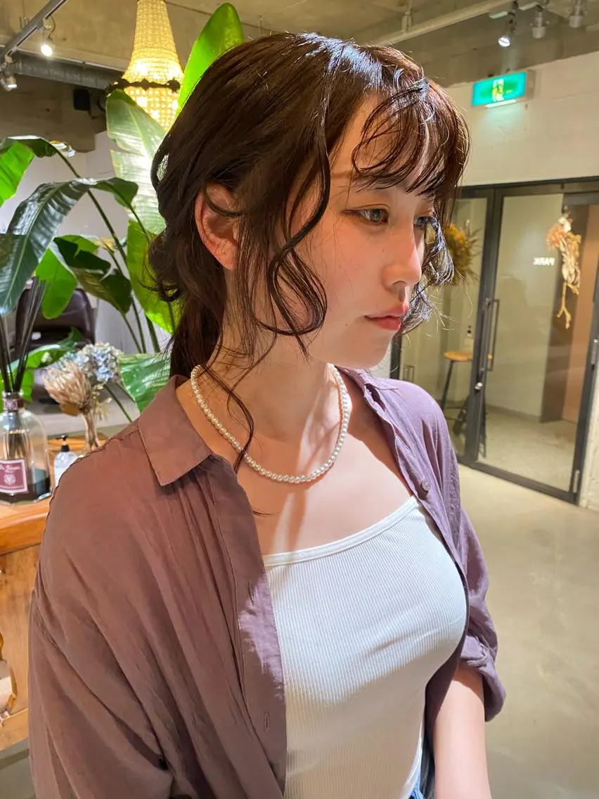 ロング カラー 聖 来のヘアスタイル