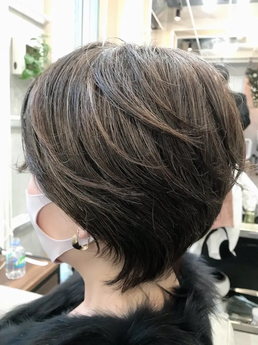 ショート ショートヘア お母さんの白髪対策 ・白髪染め/松田直敏のヘアスタイル