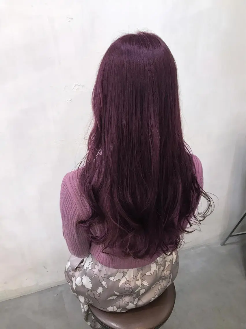 ロング カラー ヘアカラー 進 詩織のヘアスタイル