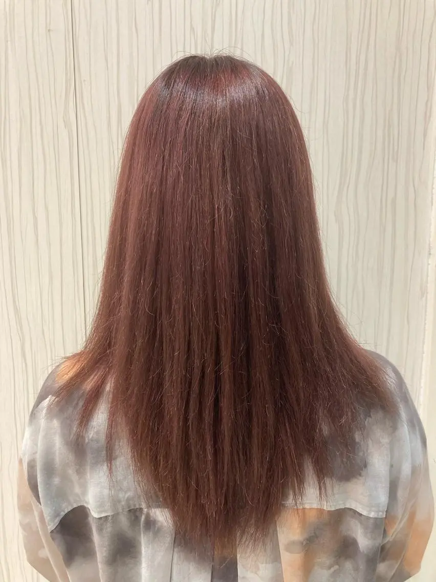 セミロング カラー ピンクカラー 🦋‪髪質改善🦋‪ 永倉のヘアスタイル